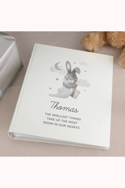 Personalised Baby Bunny Square Photo Album