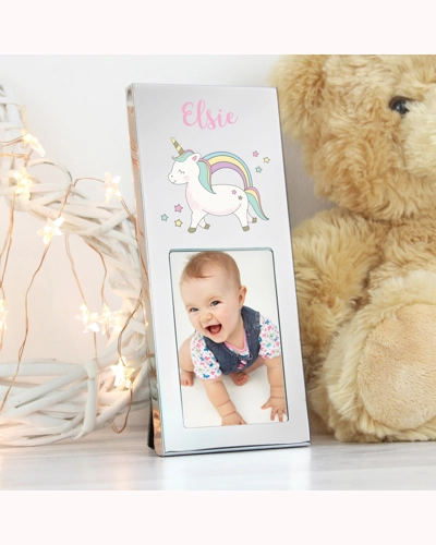 Personalised Baby Unicorn 2x3 Photo Frame