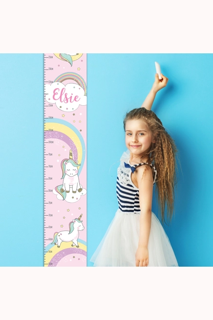 Personalised Baby Unicorn Height Chart