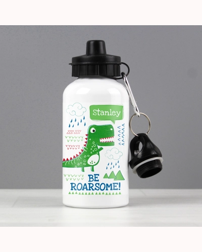 Personalised 'Be Roarsome' Dinosaur Drinks Bottle
