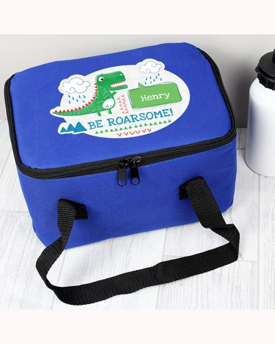 Personalised 'Be Roarsome' Dinosaur Lunch Bag