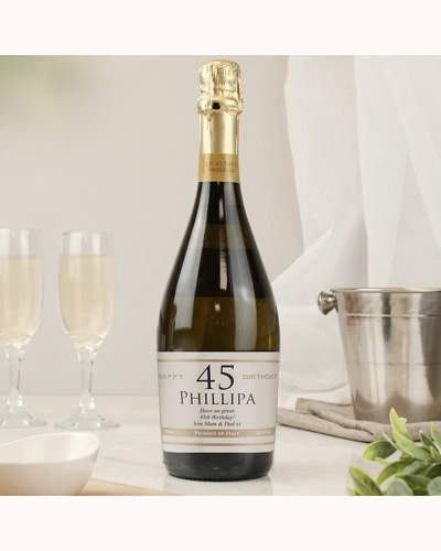 Personalised Big Age Birthday Prosecco