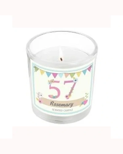 Personalised Birthday Craft Scented Jar Candle