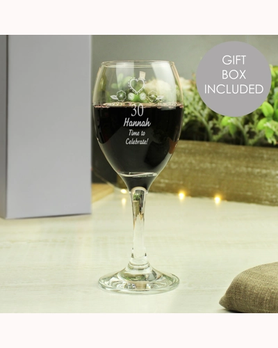 Personalised Birthday Craft Wine Glass