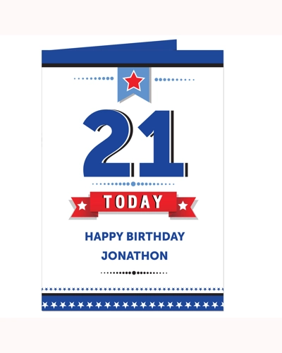 Personalised Birthday Star Card