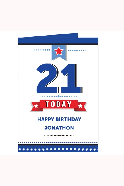 Personalised Birthday Star Card