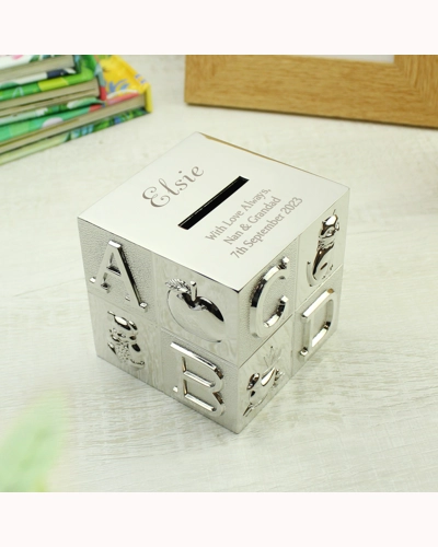 Personalised Bold ABC Money Box