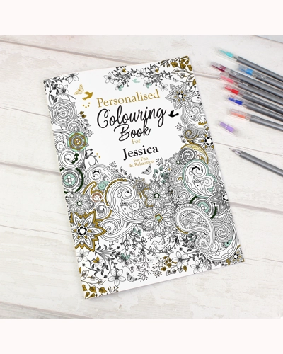 Personalised Botanical Colouring Book