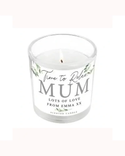 Personalised Botanical Scented Jar Candle