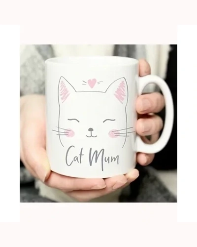 Personalised Cat Mum Mug