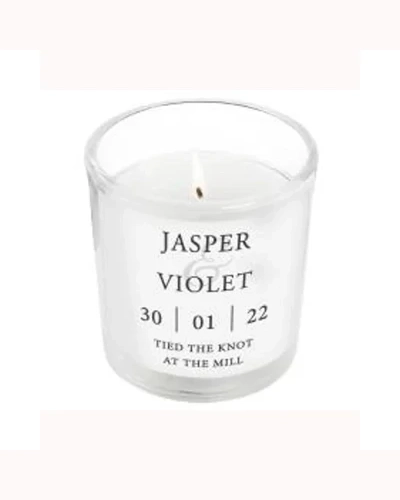 Personalised Couples Jar Candle
