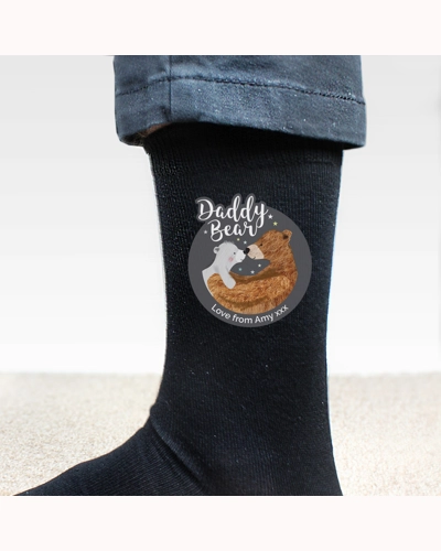Personalised Daddy Bear Men's Socks