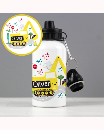 Personalised Digger Drinks Bottle