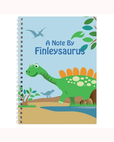 Personalised Dinosaur A5 Notebook