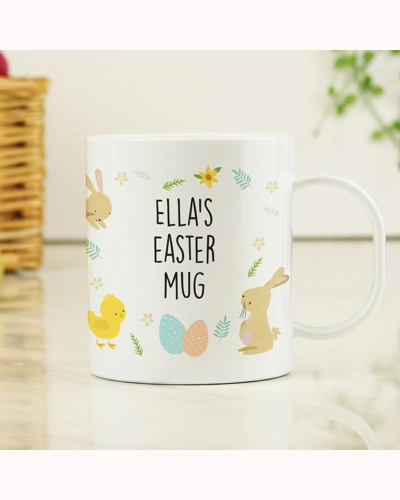 Personalised Easter Bunny Plastic Mug