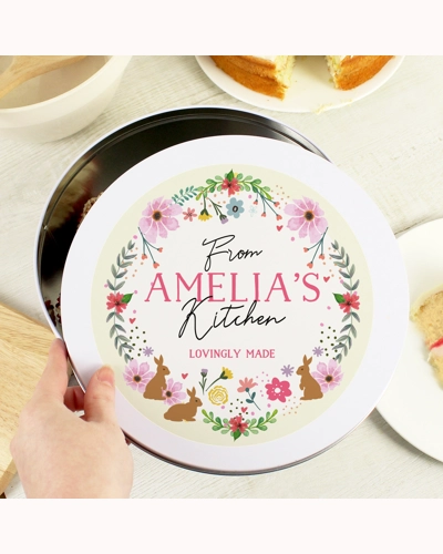 Personalised Easter Cake Tin