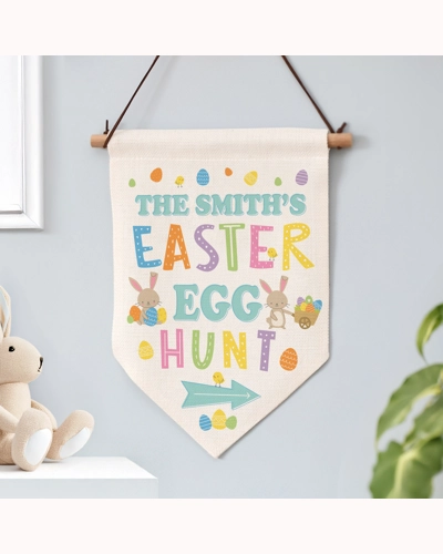 Personalised Easter Egg Hunt Hanging Sign