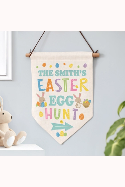 Personalised Easter Egg Hunt Hanging Sign