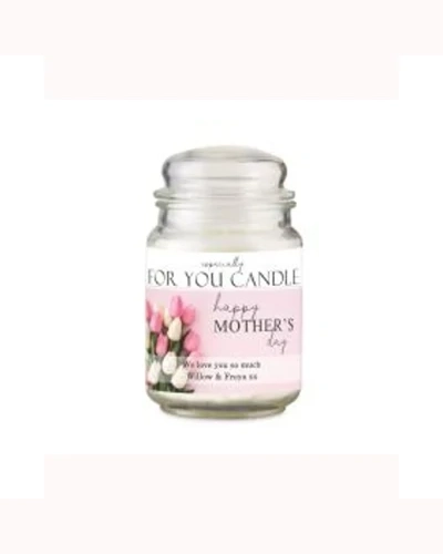 Personalised Especially For You Mothers Day Large Scented Jar Candle