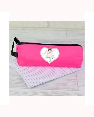 Personalised Fairy Princess Pink Pencil Case