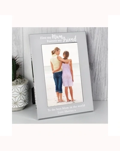 Personalised First My Mum...6x4 Silver Photo Frame