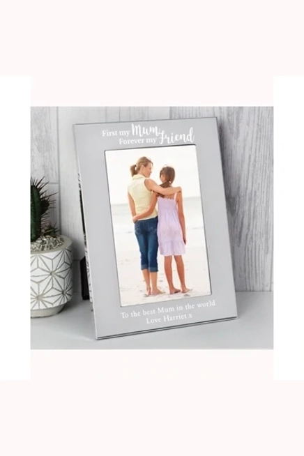 Personalised First My Mum...6x4 Silver Photo Frame