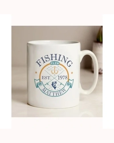 Personalised Fishing Club Mug