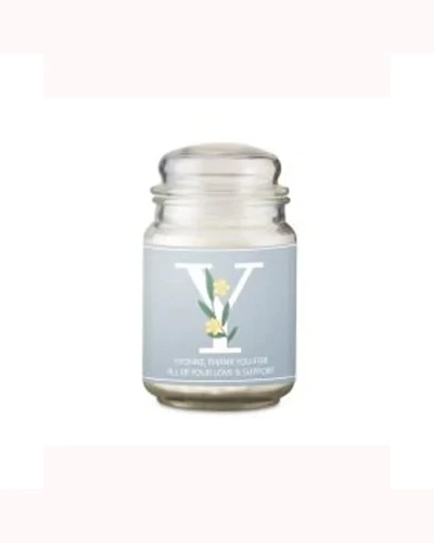 Personalised Floral Initial Candle Jar
