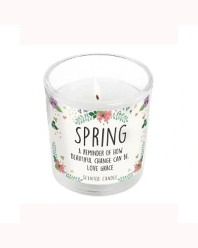 Personalised Floral Scented Jar Candle