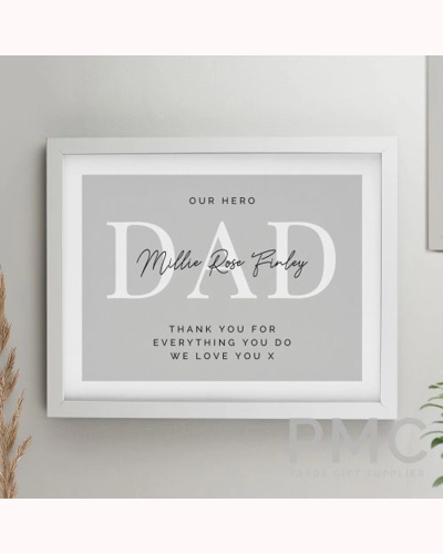 Personalised Free Text White Poster Frame Personalised Free Text White Poster Frame