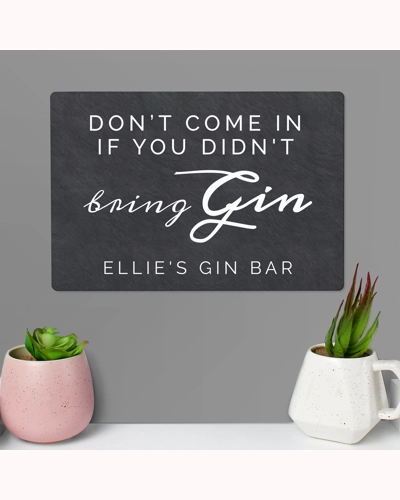 Personalised Gin Metal Sign
