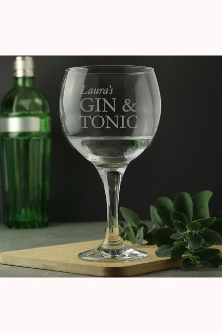 Personalised Gin & Tonic Balloon Glass