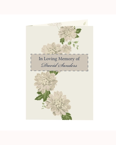 Personalised Gold Floral Card