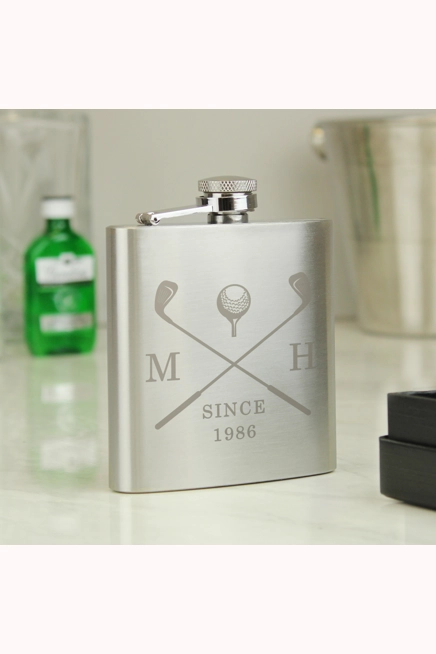 Personalised Golf Hip Flask