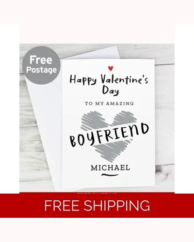 Personalised Happy Valentine's Day Card