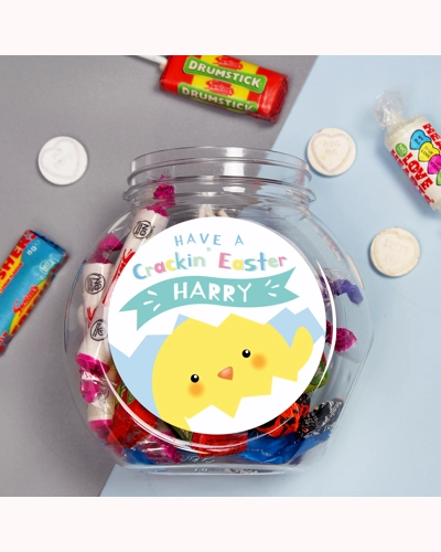 Personalised Have A Cracking Easter Sweets Jar