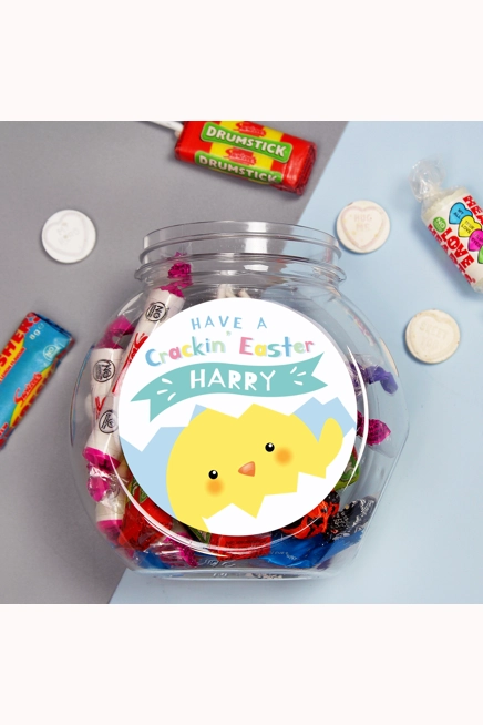 Personalised Have A Cracking Easter Sweets Jar
