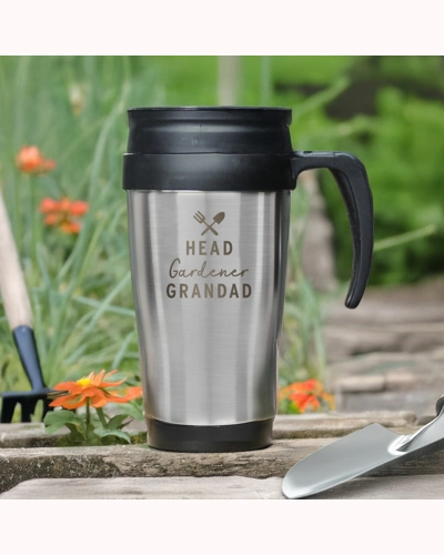 Personalised Head Gardener Travel Mug Personalised Head Gardener Travel Mug