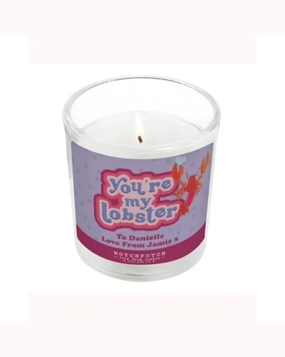 Personalised Hotchpotch You're My Lobster Scented Jar Candle