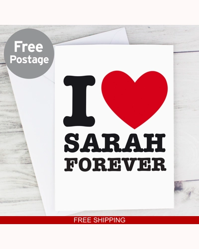Personalised I HEART Card Personalised I HEART Card