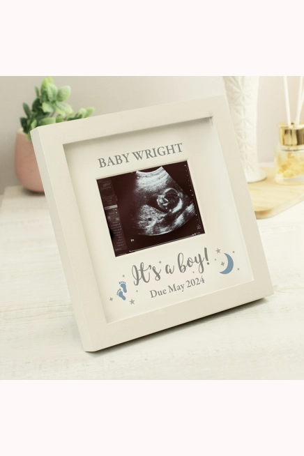 Personalised 'It's A Boy' Baby Scan Frame