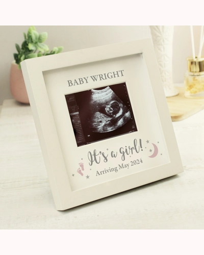 Personalised 'It's A Girl' Baby Scan Frame