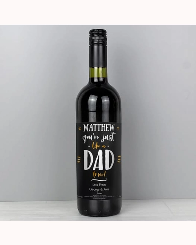Personalised Like A Dad To Me Red Wine Personalised Like A Dad To Me Red Wine