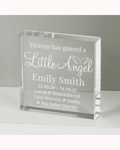 Personalised Little Angel Crystal Token