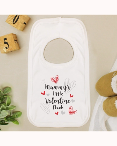 Personalised Little Valentine Baby Bib
