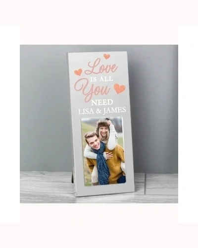 Personalised 'Love is All You Need' 2x3 Photo Frame
