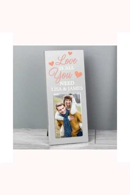 Personalised 'Love is All You Need' 2x3 Photo Frame