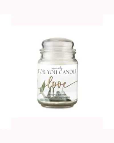 Personalised Love Large Scented Jar Candle