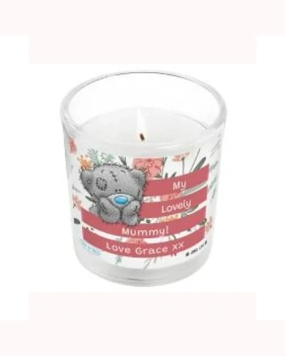 Personalised Me to You Bear Floral Scented Jar Candle