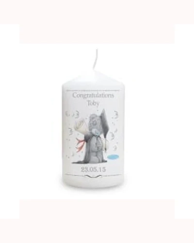 Personalised Me to You Bear Graduation Pillar Candle